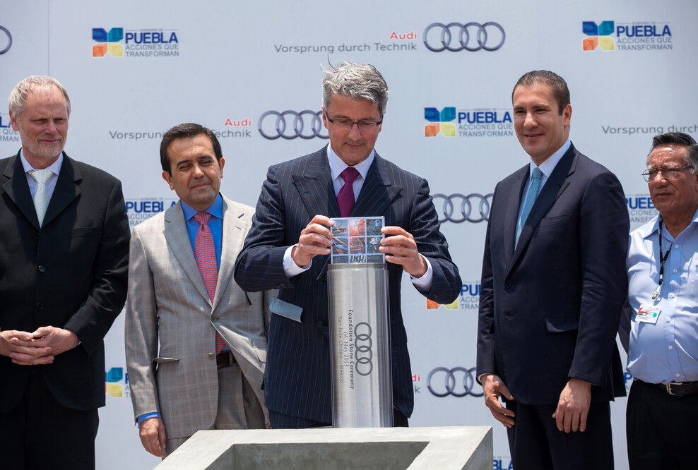 AUDI AG: Grundsteinlegung für neues Werk in San José Chiapa/Mexiko
