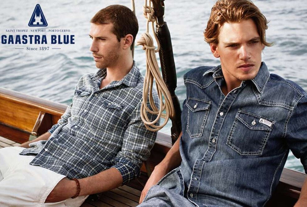 Denim Mode Gaastra BLUE: Neue Männer-Kollektion für Frühjahr/Sommer 2013 geankert