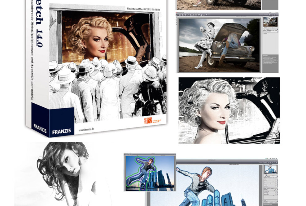 Franzis bringt Sketch 14.0 - Einfach Fotos in Zeichnungen umwandeln