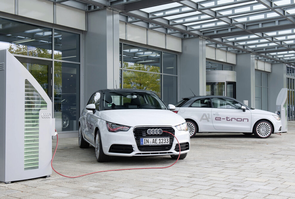 Der Audi A1 e-tron bei den „Schaufensterprojekten Elektromobilität“