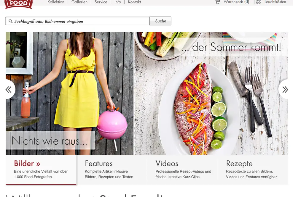 Food-Bildagentur StockFood geht mit neuer Website live