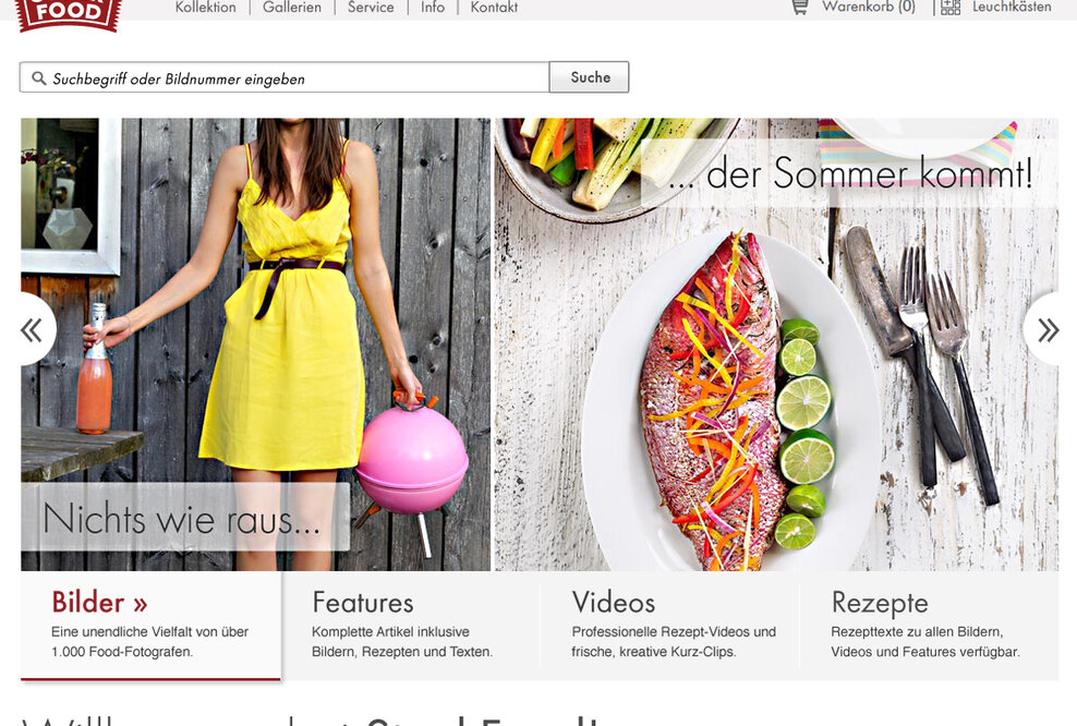 Food-Bildagentur StockFood geht mit neuer Website live