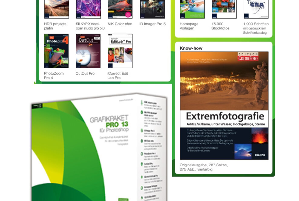 Franzis Grafikpaket Pro 13 für Photoshop - High-end Software Komplettpaket