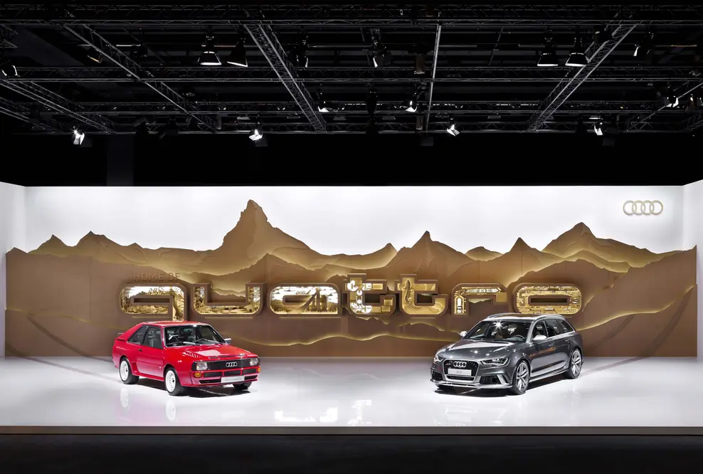 quattro im Scherenschnitt: Audi auf der Design Miami/Basel