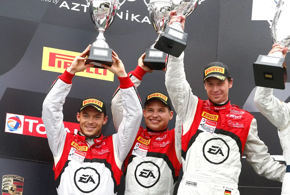 Audi R8 LMS ultra in Spa auf dem Podium