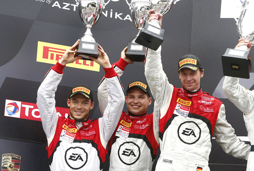 Audi R8 LMS ultra in Spa auf dem Podium
