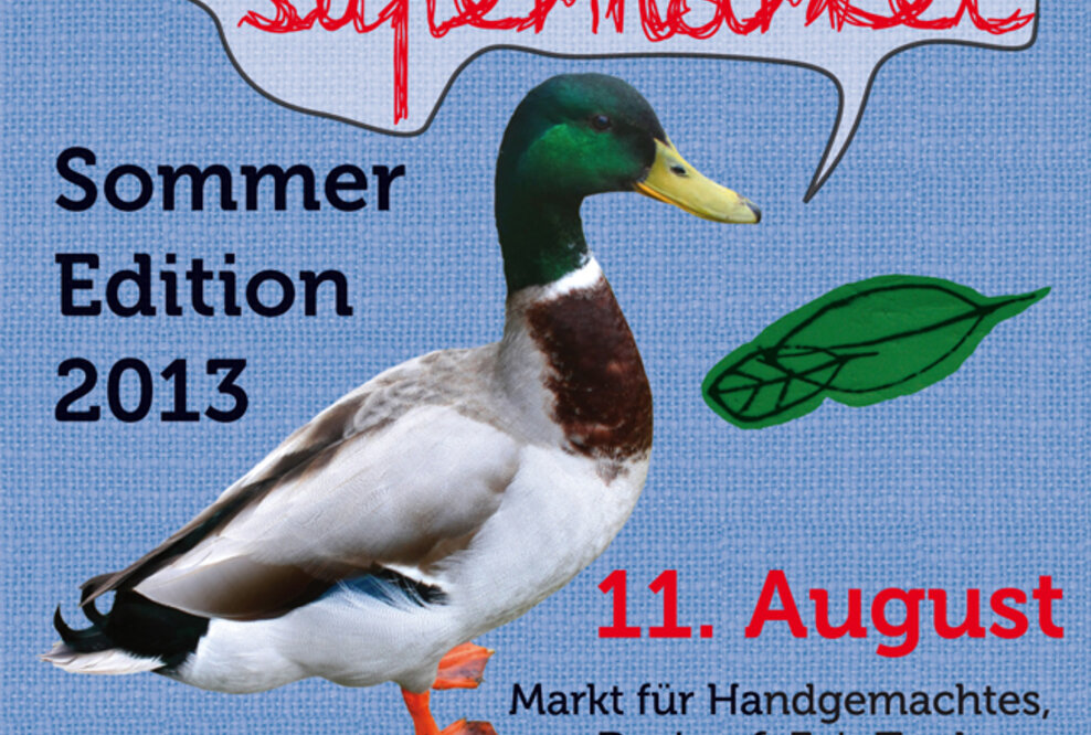 handmade supermarket am 11.08. mit Live-Taschenherstellung in der Markthalle Neun in Kreuzberg