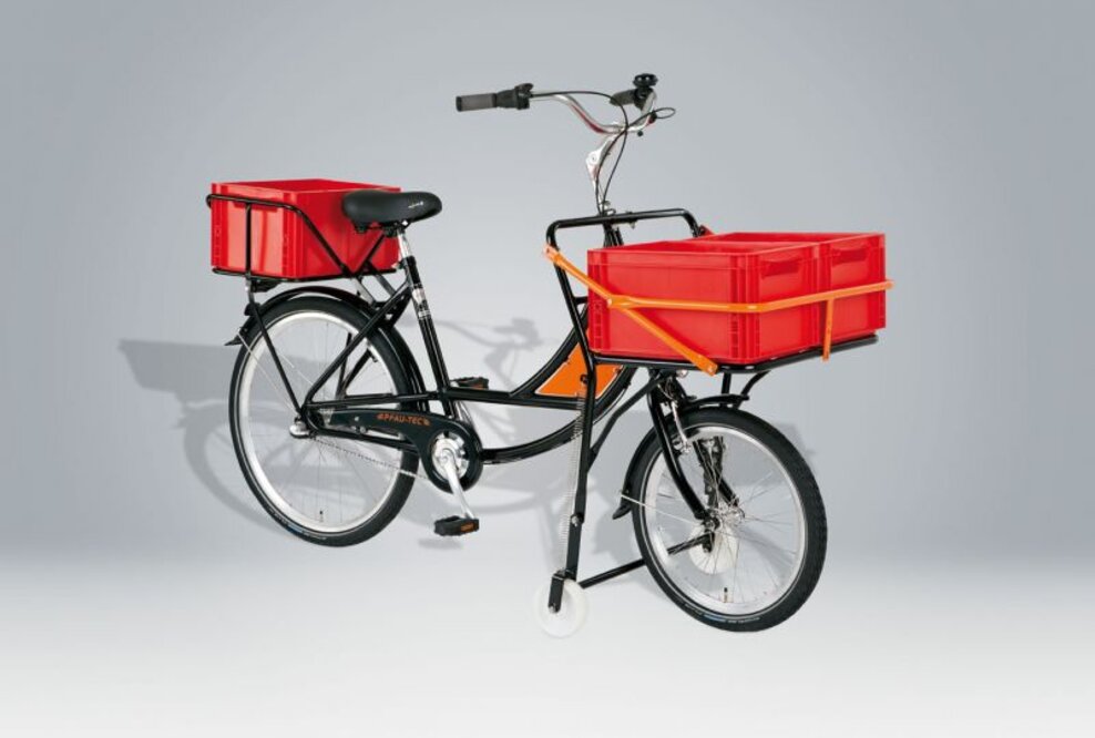 Schwere Teile von A nach B? Von PFIFF gibt es dafür ganz neu zwei Lastenräder, einen Industrieroller und ein Lastendreirad