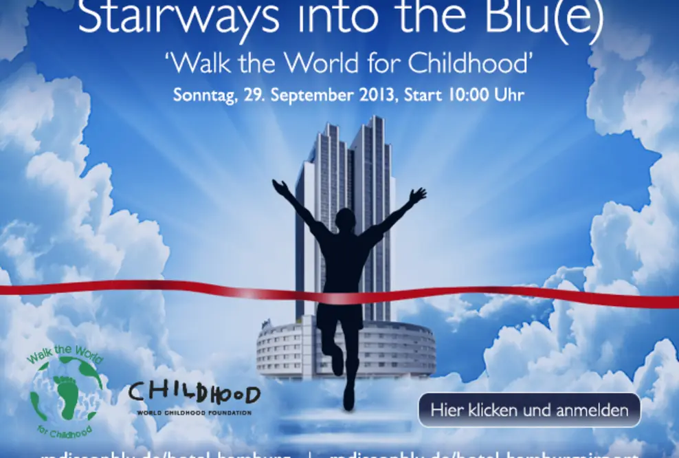 2. Charity-Treppenlauf: Stairways into the Blu(e) - Walk the World for Childhood