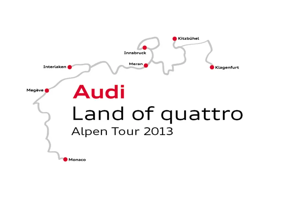 Audi Land of quattro Alpen Tour 2013