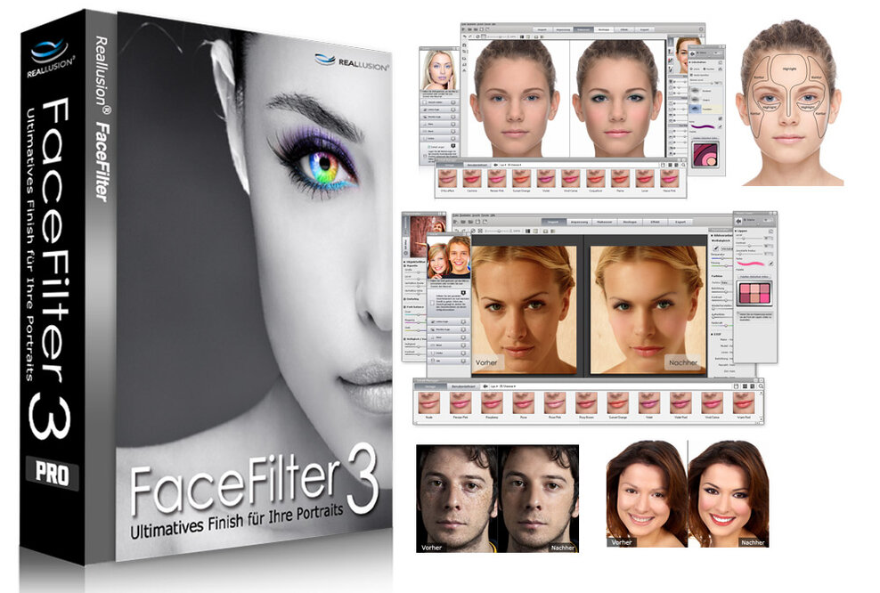 Reallusion bringt FaceFilter 3.0 für Foto-Porträt- Beauty- und Kosmetikretusche in deutsch
