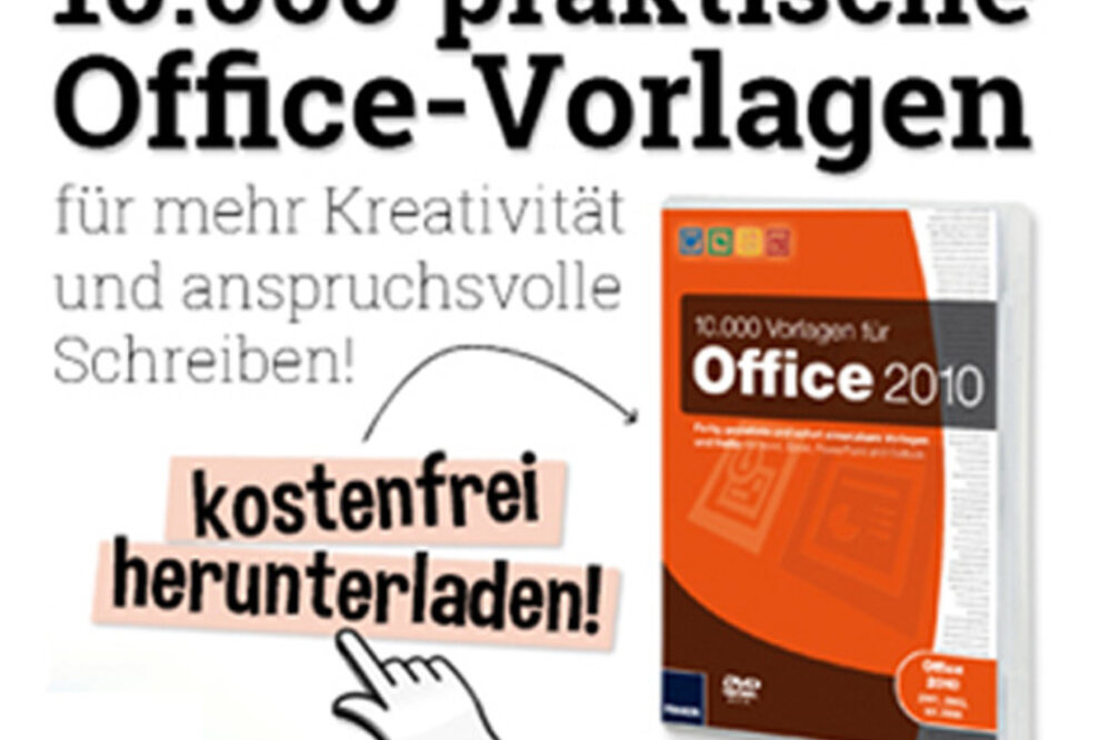 Gratis 10.000 Office-Vorlagen von Franzis für jeden Anlass