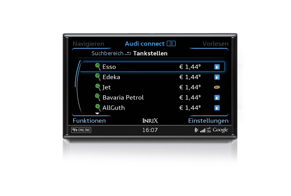 Schnell die günstigste Tankstelle finden: Neuer Service von Audi connect