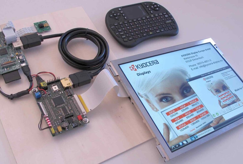 Kyocera Display Europe präsentiert neues Raspberry Universal Demo Kit