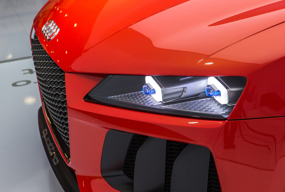 Weltpremiere auf der CES 2014 in Las Vegas: Der Audi Sport quattro laserlight concept