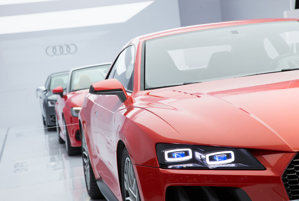 Weltpremiere auf der CES 2014 in Las Vegas: Der Audi Sport quattro laserlight concept