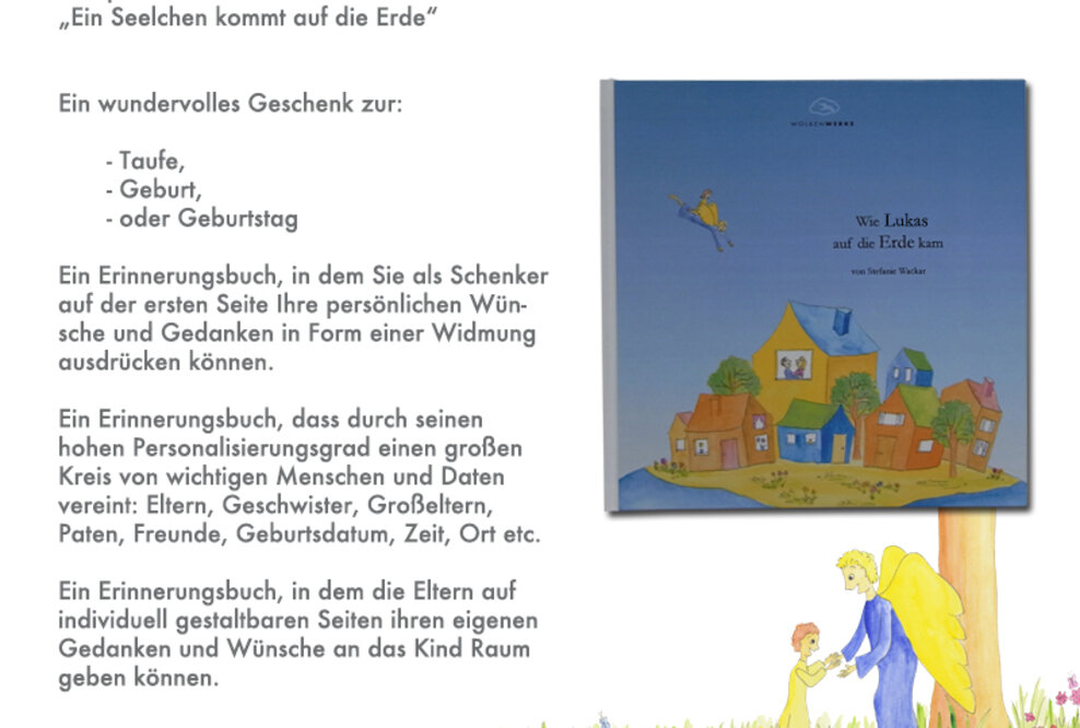 Einzigartiges Taufgeschenk: personalisiertes Kinderbuch jetzt mit neuen Erweiterungen.