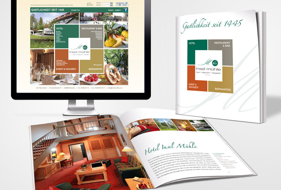 Pantos konzipiert und realisiert den neuen Web-Auftritt des Hotels Insel Mühle München