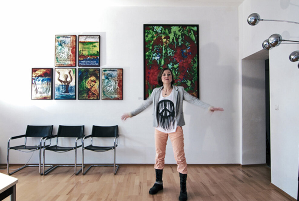 Galerie Unikat Gelsenkirchen präsentiert Mixed Medias von Julia Kellerbrandt