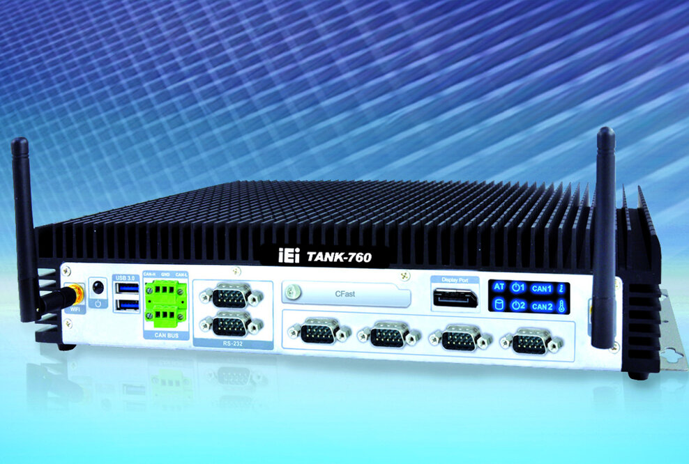 Lüfterfreier Box-PC mit dual CAN-Bus