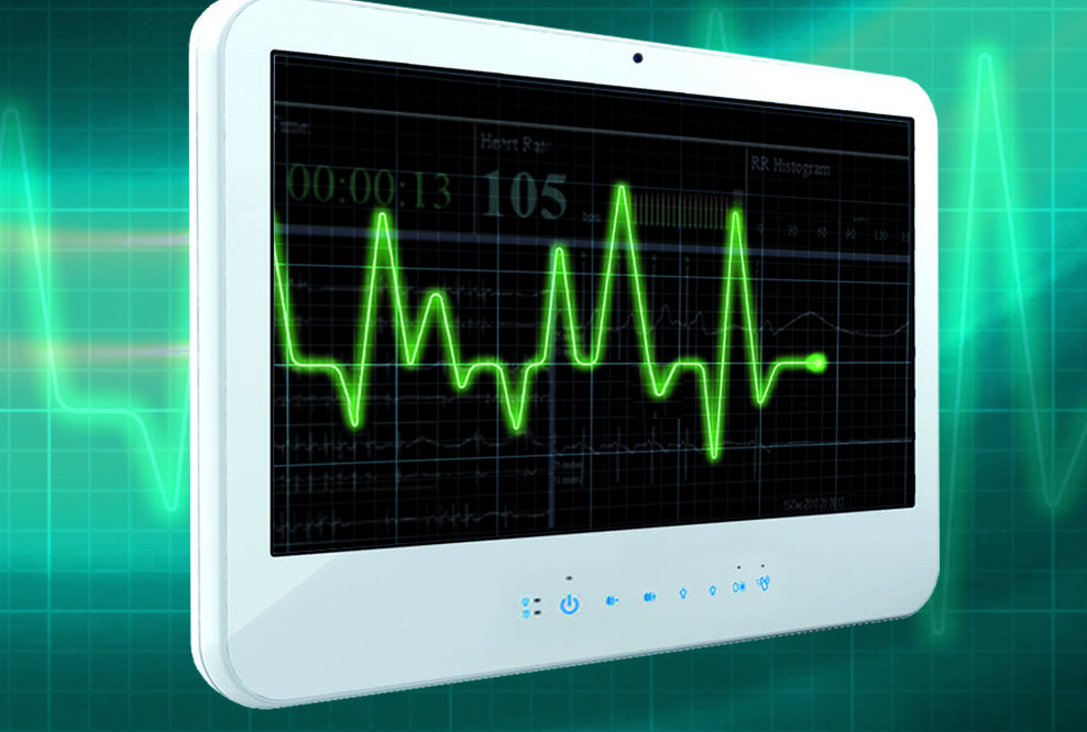 Lüfterfreier Medical-PC mit Multi-Touch entspricht EN 60601