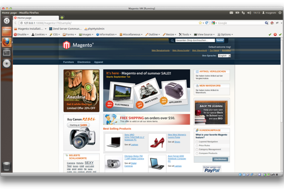 Magento VM in neuer Version erschienen