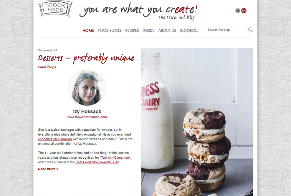 StockFood launcht Food-Blog „you are what you crEATe“