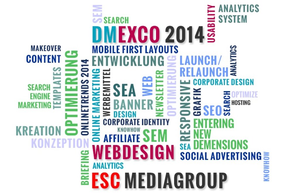 dmexco 2014: esc mediagroup rückt Webdesign-Kompetenz in den Fokus