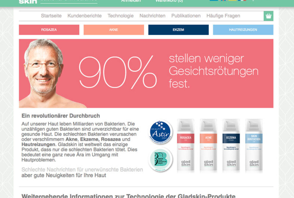 Gladskin ab sofort auch in Apotheken erhältlich