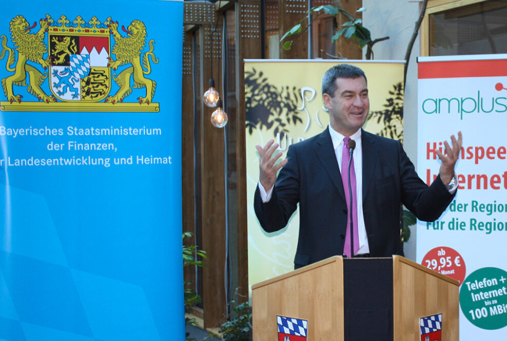 500.000 KBit/s per Glasfaser bis ins Haus in der Gemeinde Rimbach (Lkr. Cham)