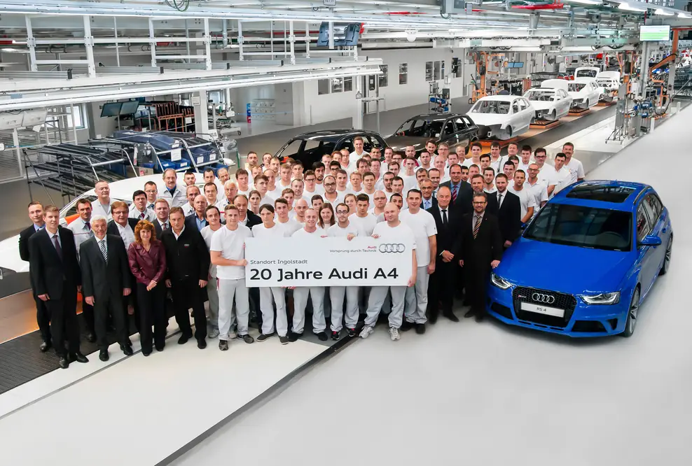 Produktionsjubiläum: 20 Jahre Audi A4 am Standort Ingolstadt