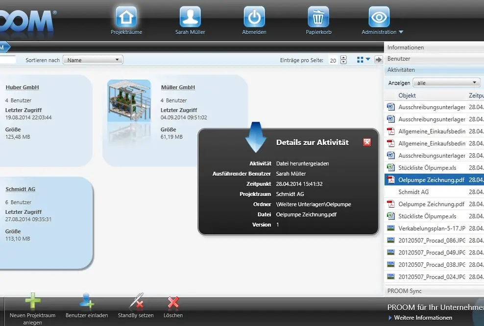 Alternative zu FTP: CAD-Datenaustausch mit File-Sharing-Plattform PROOM