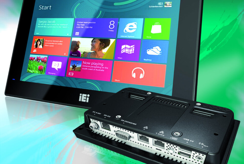 Kompakter 7“ Multi-Touchpanel-PC für Innen und Außen