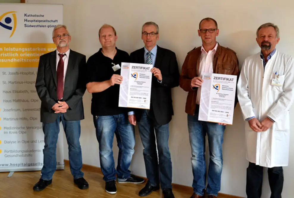 Qualität erfolgreich nachgewiesen - Krankenhäuser der Hospitalgesellschaft nach DIN ISO zertifiziert