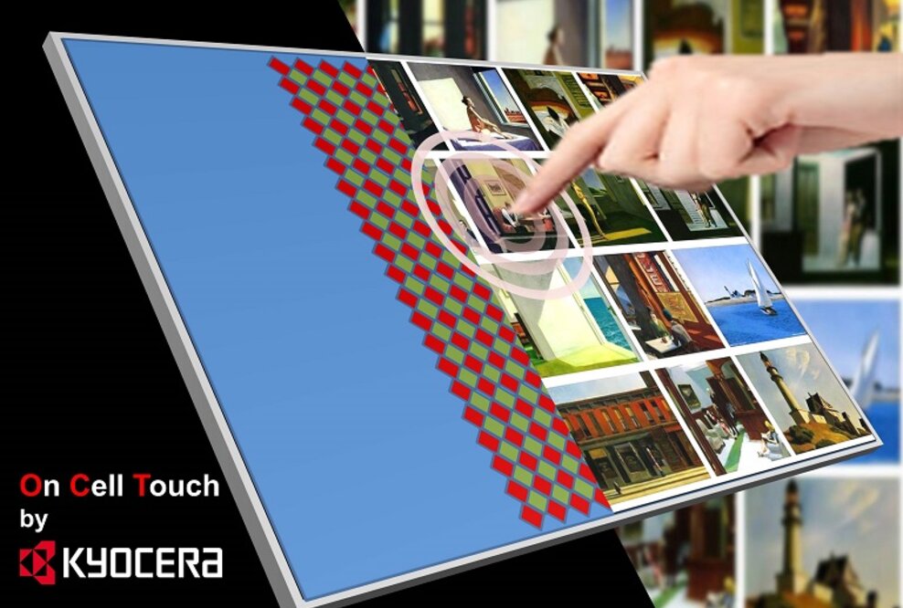 Kyocera präsentiert Touch Screen LCD Module ohne Frontglas