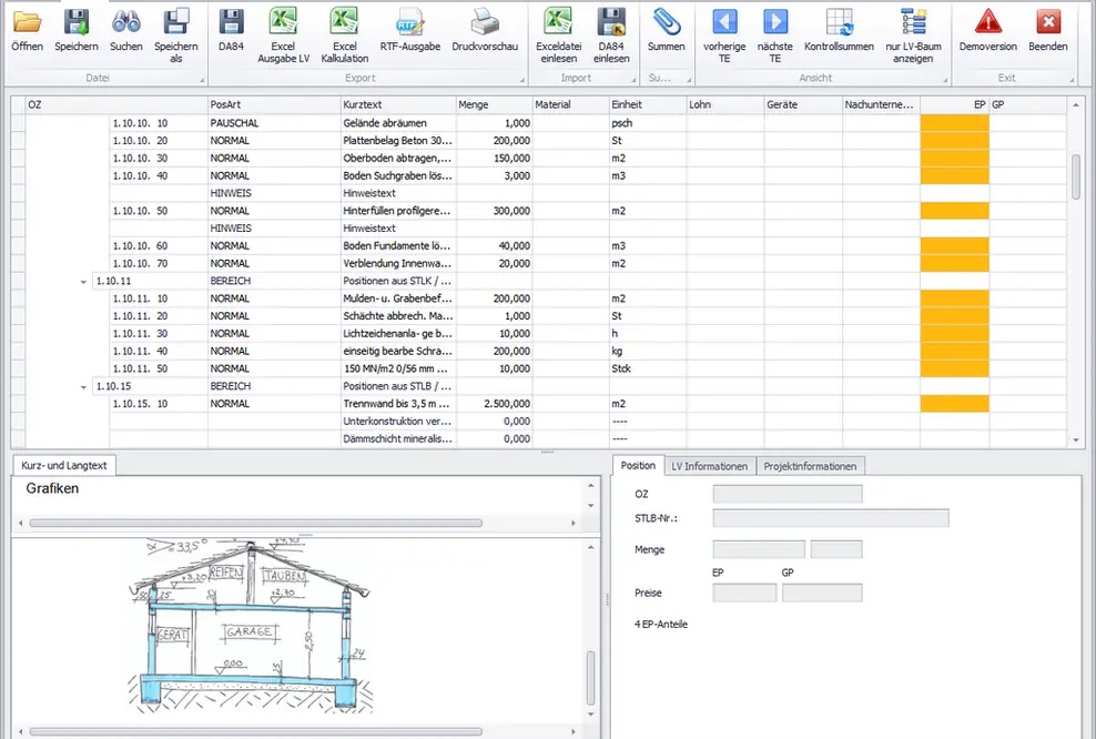 Die neue Software GAEB-Online 2014 verbindet Office-Programme mit der GAEB-Schnittstelle