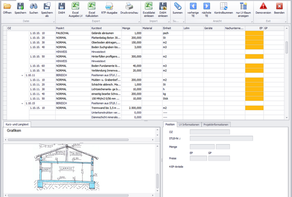 Die neue Software GAEB-Online 2014 verbindet Office-Programme mit der GAEB-Schnittstelle