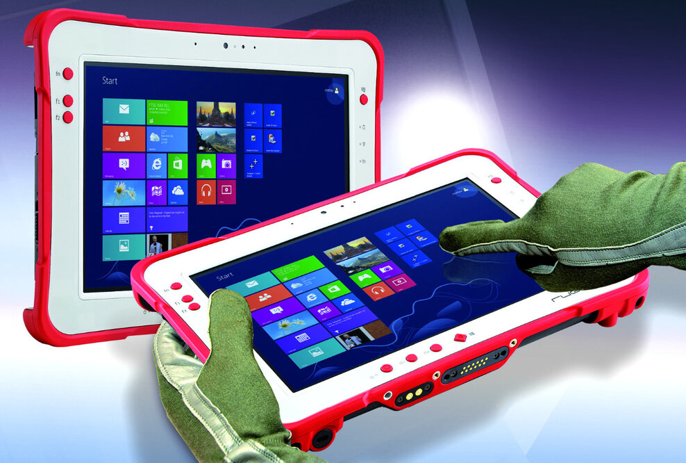 Leistungsstarker, robuster 10“ Tablet-PC mit ultrahellem Display