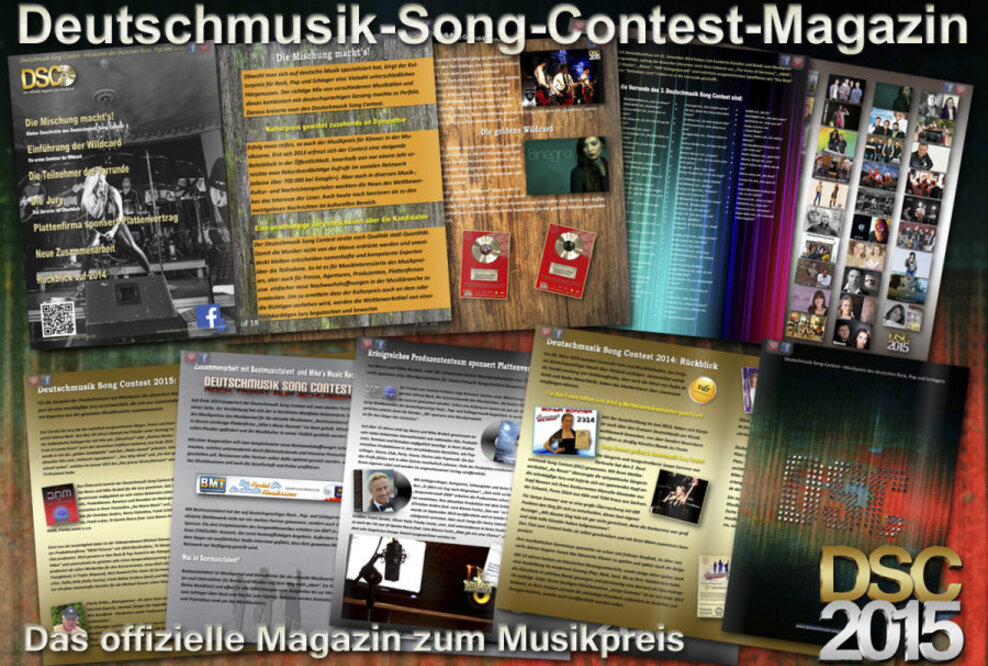 Deutschmusik Song Contest jetzt auch als Magazin erhältlich
