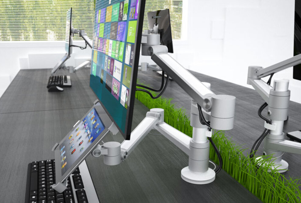 Ergonomie im Büro durch Monitorhalterungen von monitorhalterung.de: Weil Gesundheit das Wichtigste ist