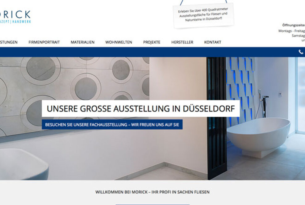 Fliesenspezialist Morick mit neuem Internetauftritt