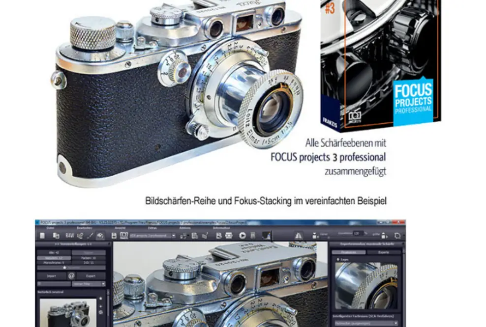 Neues FOCUS projects 3 professional - präzise Schärfentiefe in der Fotografie