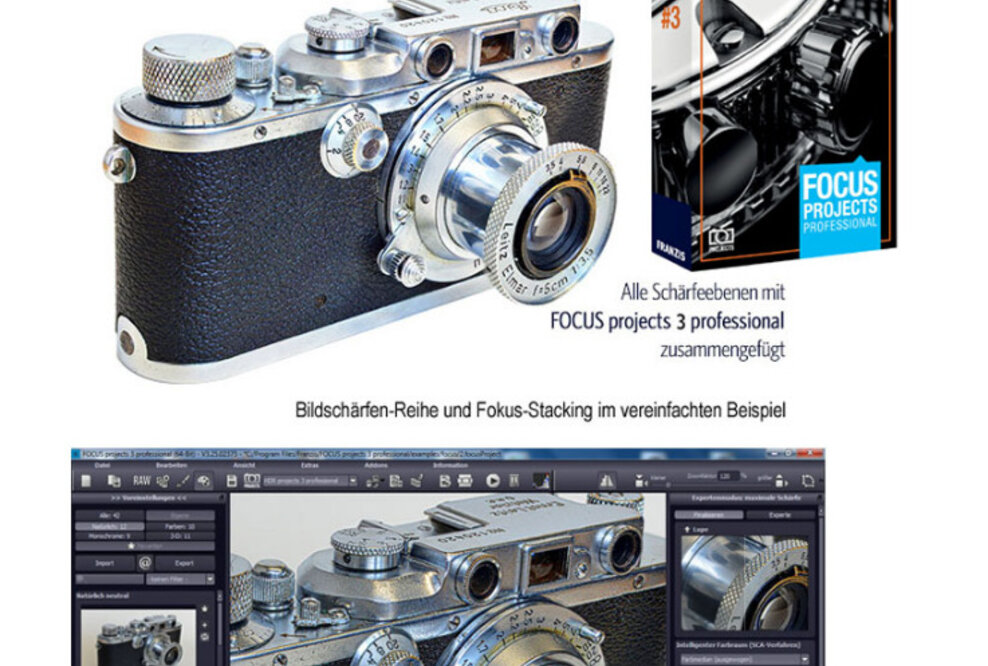 Neues FOCUS projects 3 professional - präzise Schärfentiefe in der Fotografie