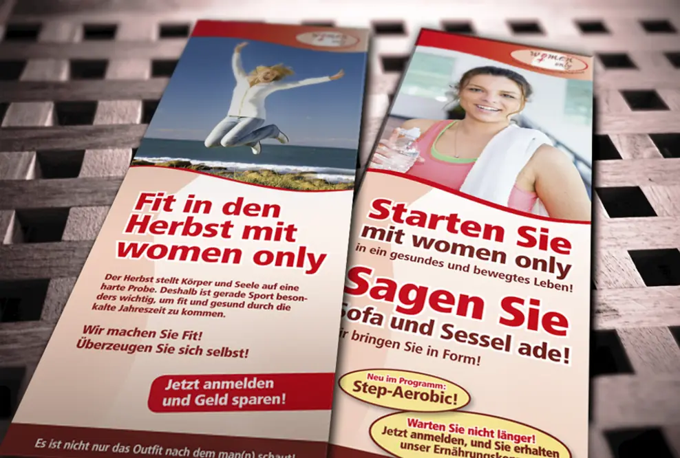 Moritz Dunkel Grafikdesign macht eine gute Figur für Woman Only