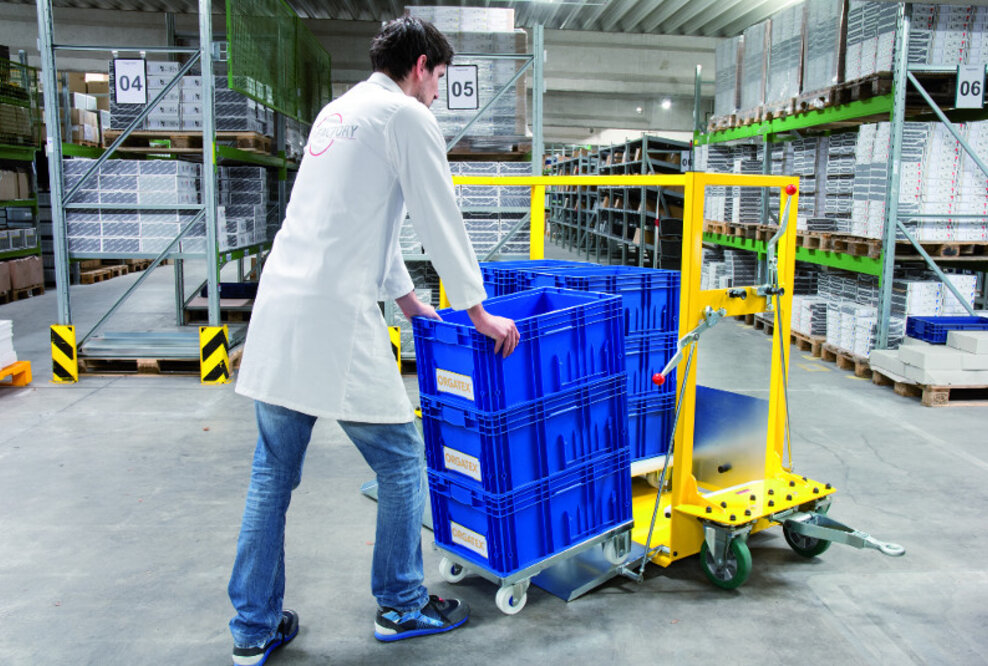 Neuer Taxiwagen für den Materialfluss