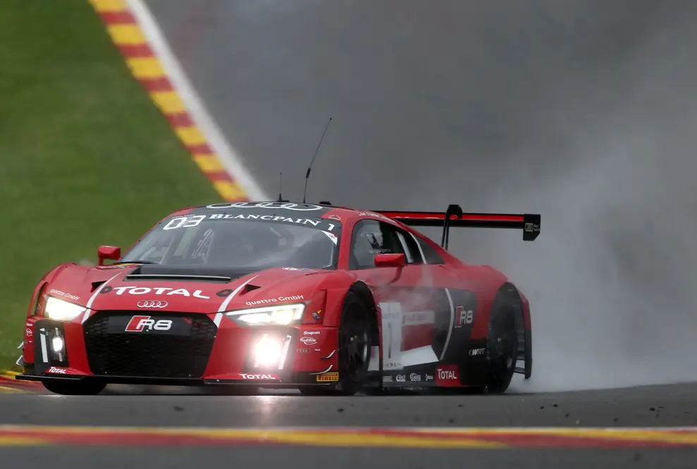 Audi R8 LMS erringt Platz zwei und drei in Spa