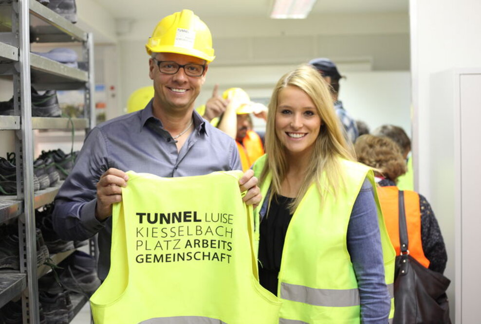 Ein Meilenstein am Mittleren Ring in München