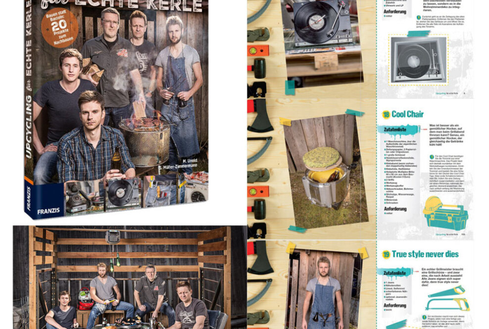 Franzis Neuerscheinung: Upcycling für echte Kerle - Bauen statt Basteln und Altes neu aufwerten