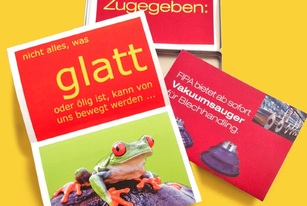 Pantos gestaltet Mailingkampagne für neue Vakuumtechnik von FIPA.