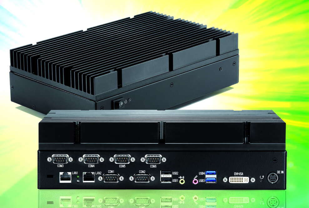 Lüfterloser Box-PC arbeitet von minus 40°C bis plus 60°C